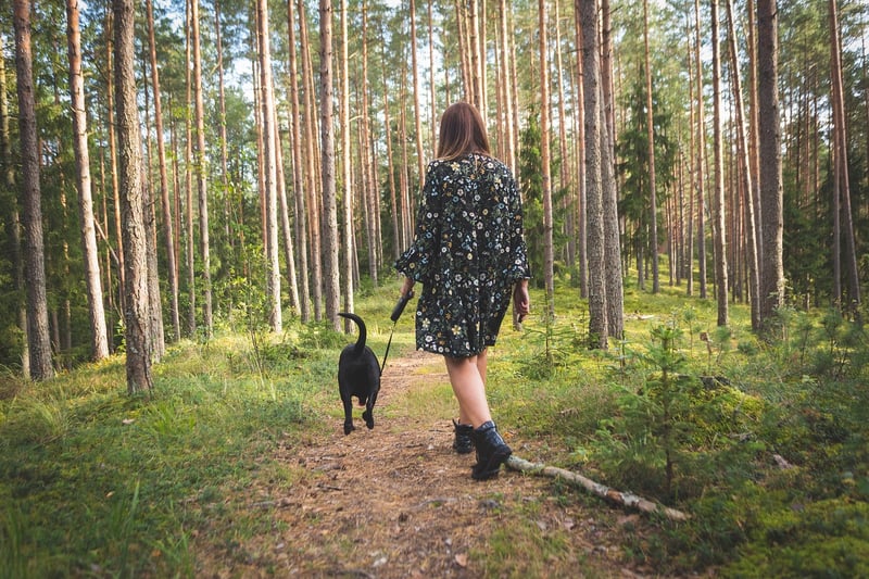 Woman walking in nature
